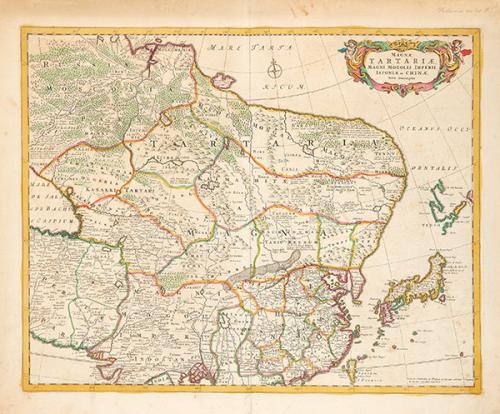 Lote 0017
FREDERICK DE WITT - Magna Tartariae Magno Mogoli Imperii. Loponiae et Chinae