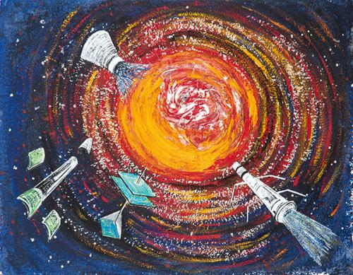 Lote 0516
HORACIO CORDERO - Batalla espacial