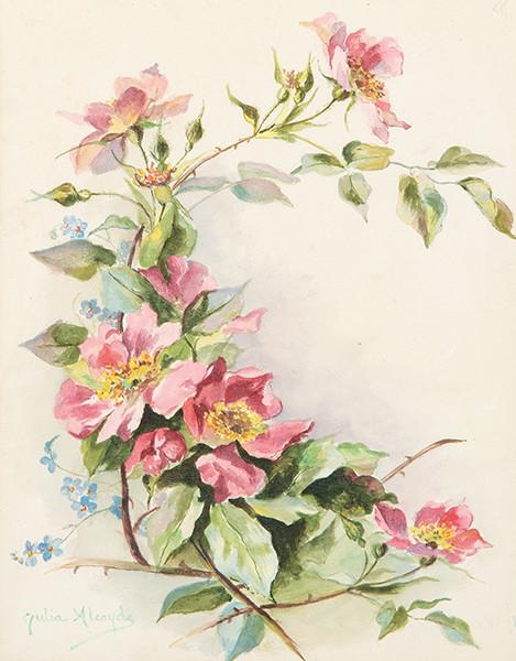 Lote 0037
JULIA ALCAYDE - Estudio de flores