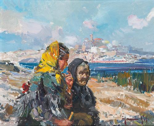  IGNACIO GIL - Pescadoras frente al mar