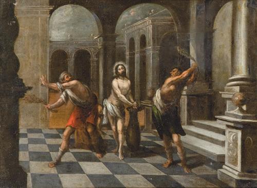 Lote 0056
ATRIBUIDO A ANDRÉS PÉREZ DE PINEDA - La Flagelación