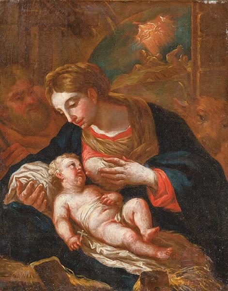 Lote 0058
SEGUIDOR DE LUCA GIORDANO S. XVIII - Virgen con el Niño