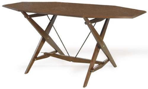  Franco Albini (Como,1905-1977) para Poggi, año 1950 - 1953. 
Mesa de despacho Cavalletto