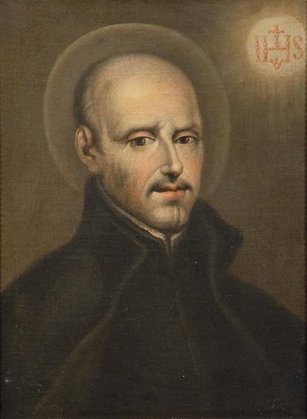 Lote 0089
ESCUELA ESPAÑOLA PPS. S. XVIII - Vera efigie de San Ignacio de Loyola