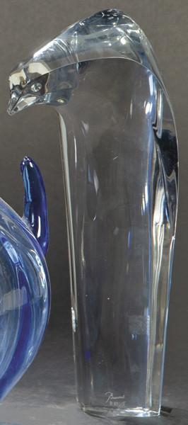 Lote 1467
"Pingüino" en cristal de Baccarat, Francia h. 1950.