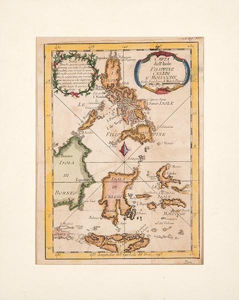 Lote 0102
JACQUES NICOLAS BELLIN - Carta dell'Isole Filippine celebri e Molucche