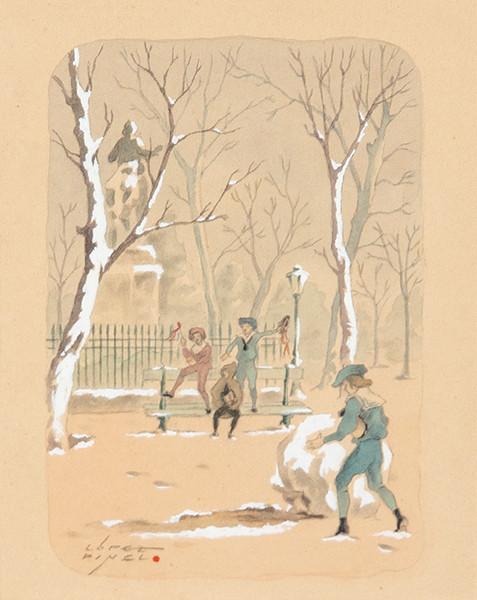 Lote 0314
LESMES LÓPEZ PINEL - Un día de Navidad en el Retiro