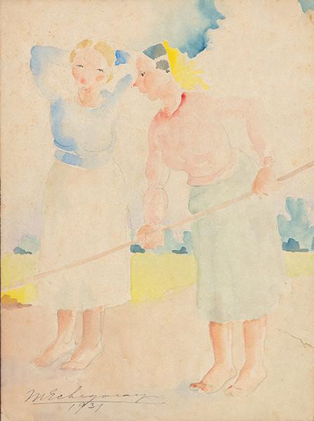 Lote 0334
MARTÍN ECHEGARAY Y GARCIA - Dos mujeres