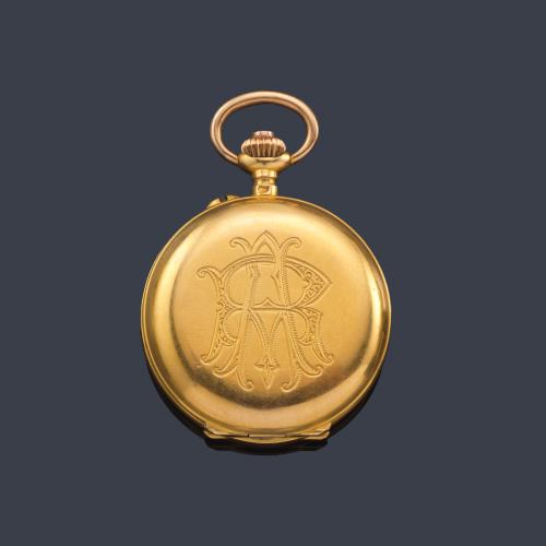  Reloj saboneta del colgar en oro amarillo de 18 K.