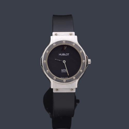  HUBLOT Clásico ref. 1280 1 de señora con caja en acero.
