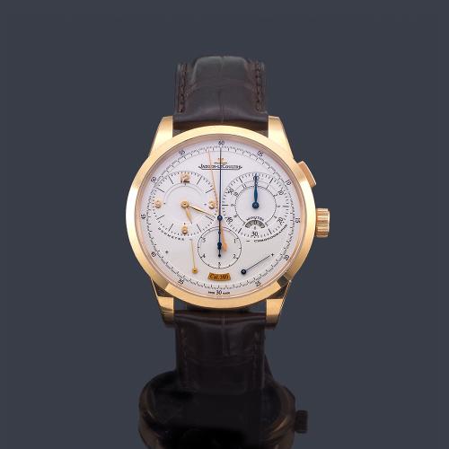  JAEGER LECOULTRE Duometre ref. Q6012420 de caballro con caja en oro rosa de 18 K.