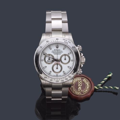  Rolex Daytona ref. 116520 caballro en acero con estuche y documentación