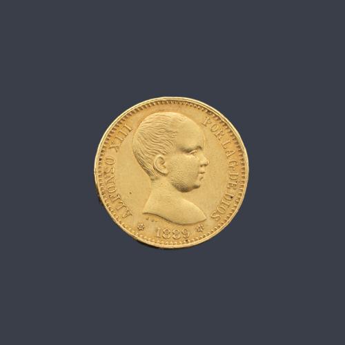  Moneda Alfonso XIII 20 pesetas MP