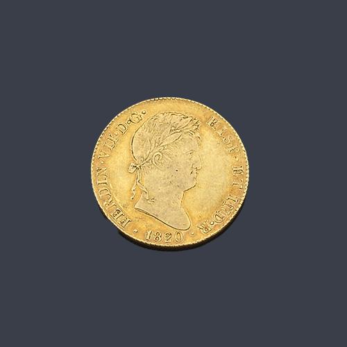  Fernando VII, 4 escudos Madrid 1820 GI