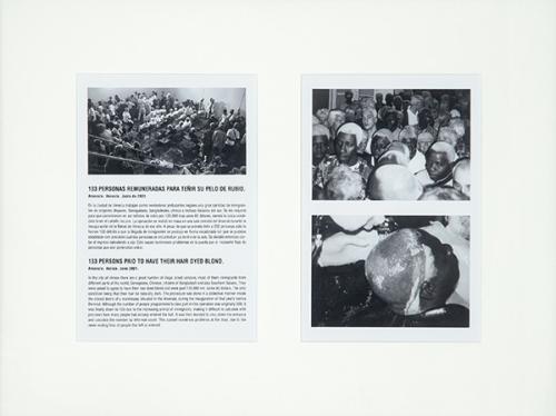  SANTIAGO SIERRA - 133 personas renumeradas para ser teñidas de rubio