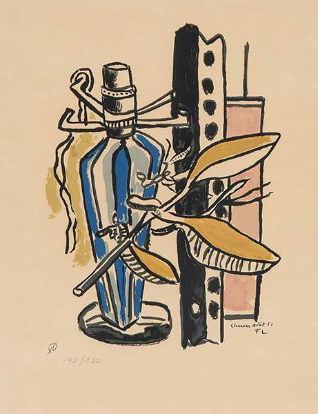 Lote 0667
FERNAND LEGER - Bouteille Bleue