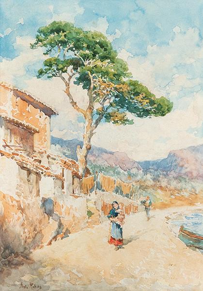  ANTONI RIBAS OLIVER - Paisaje de Mallorca