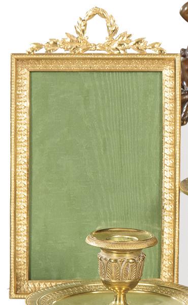  Portaretratos Luís XVI de bronce dorado Francia S. XIX