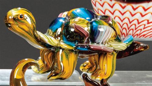  Tortuga cristal de Murano