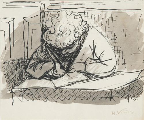 Lote 0372
HERNANDO VIÑES - Nina escivant