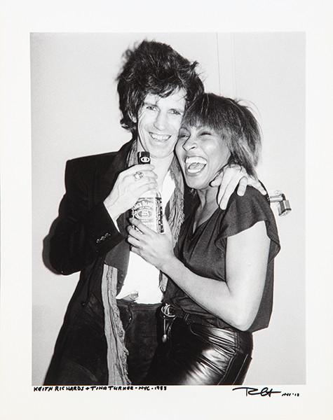  BOB GRUEN - Keith Richards +Tina Tuerner-NYC 1983