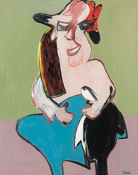 Lote 0540
JUAN BARJOLA - Sin título. (Mujer)