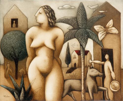  VÍCTOR PEDRA - Mujer y palmera