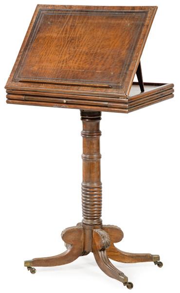  Mesa atril Jorge III en madera de caoba