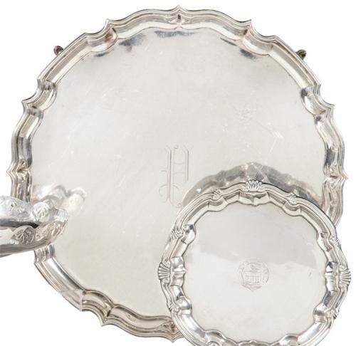  Salvilla de plata inglesa punzonada Ley Sterling de Padgett & Braham Ltd 1935.