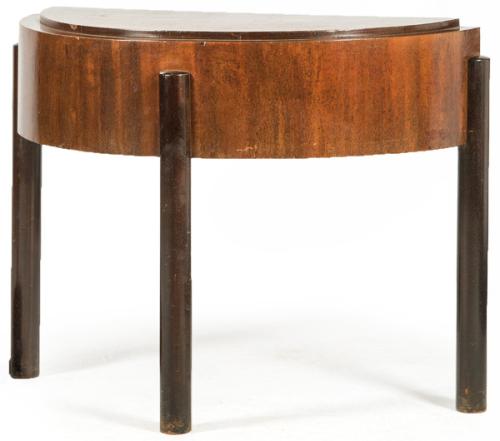  Consola Art Decó con forma de media luna