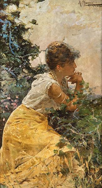 Lote 0130
ANSELMO GUINEA Y UGALDE - Retrato de dama