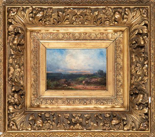 Lote 0137
ESCUELA ESPAÑOLA S. XIX - Paisaje