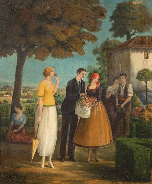 Lote 0302
FÉLIX ESPINOSA DE LOS MONTEROS - Escena en Melilla