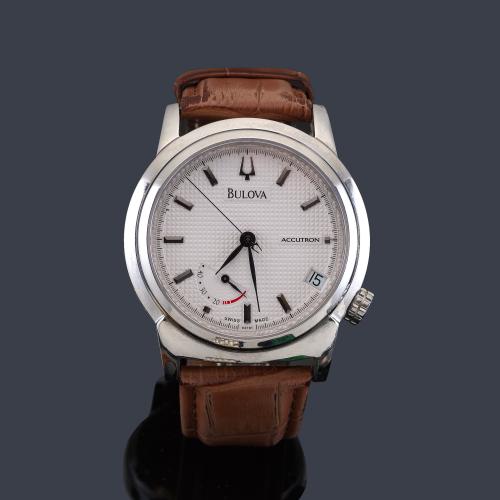 Lote 2564
BULOVA ref. 63A15 de caballero con caja en acero. Con estuche y documentación.