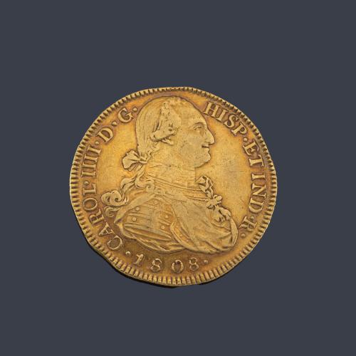 Lote 2589
Carlos IV 8 escudos Popayán 1808 JF