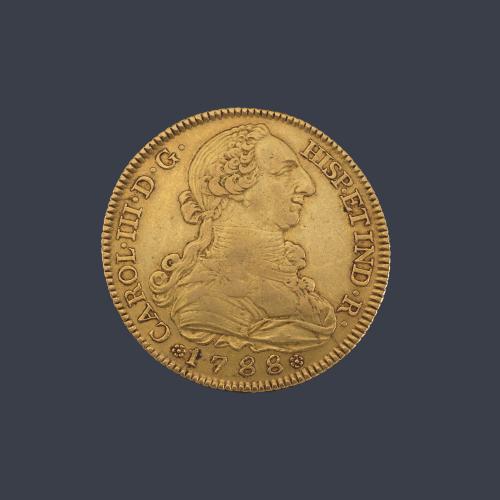 Lote 2591
Carlos III 8 escudos Madrid 1788 M