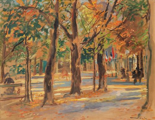 Lote 0335
EMILIO GRAU SALA - Jardines de Luxemburgo