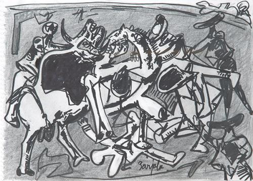 Lote 0472
JUAN BARJOLA - Tauromaquia