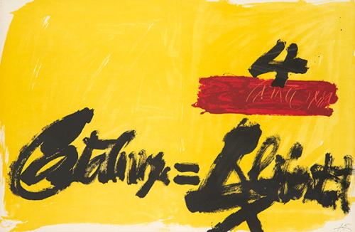 Lote 0589
ANTONI TÀPIES - Als mestres de Catalunya