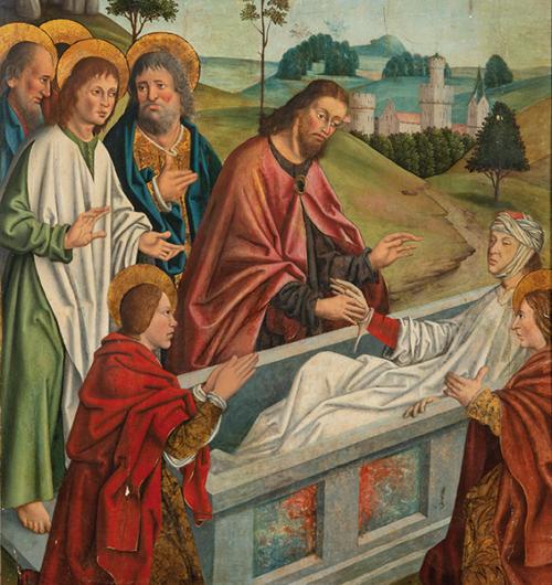 Lote 0060
ATRIBUIDO A FRANCISCO GALLEGO - Resurrección de Lázaro