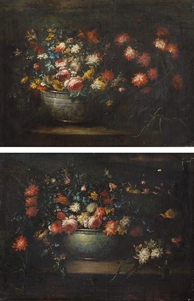 Lote 0074
MARGARITA CAFFI - Pareja de floreros