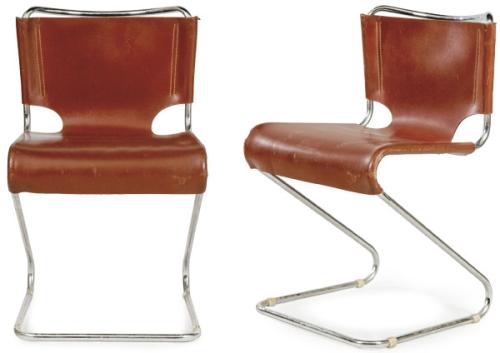 Lote 1284
Pascal Morgue (1943-2014) para Mobel Italia
Pareja de sillas modelo Biscia