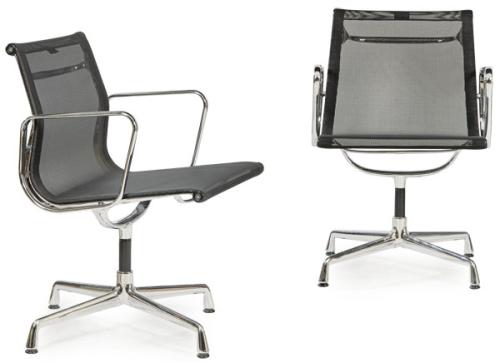 Lote 1309
Charles & Ray Eames para Vitra, 1958 
Pareja de sillas modelo EA 108 en rejilla de poliéster negra
