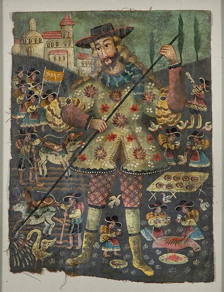 Lote 0092
ESCUELA CUZQUEÑA S. XVIII - San Isidro Labrador