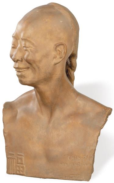 Lote 1369
Jean Mich (Francia 1871-1932) y edición de Susse Fréres París
"El Cocinero Chino Chih-Fan" h. 1930
Busto de terracota