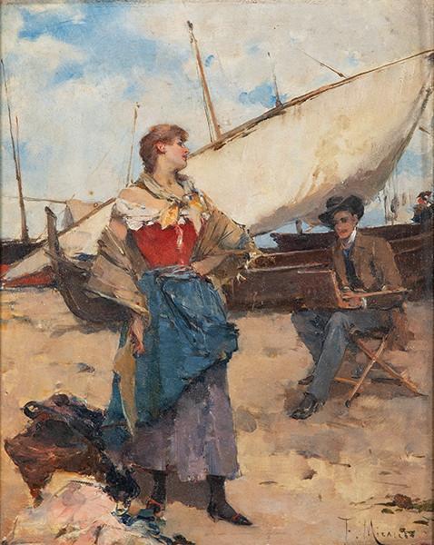 FRANCISCO MIRALLES GALUP - El pintor y la modelo