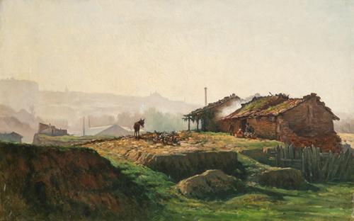 ENRIQUE CASANOVA - Vista de Madrid desde la paradera de San Isidro