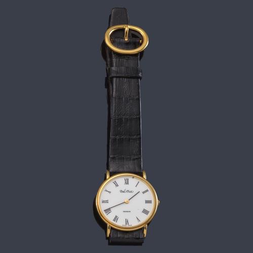 PAUL PICOT de señora con caja en oro amarillo de 18 K. Con estuche y documentación.