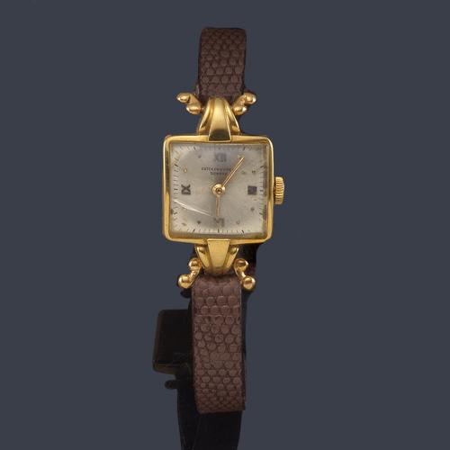 PATEK PHILIPPE de señora con caja en oro amarillo de 18 K. Con certificado original.