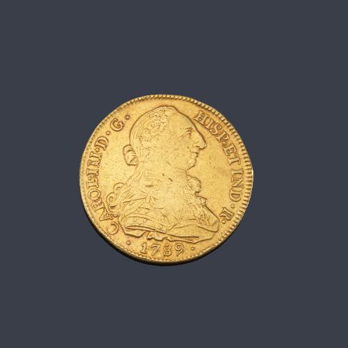  Carlos III 8 escudos Popayan 1789 S